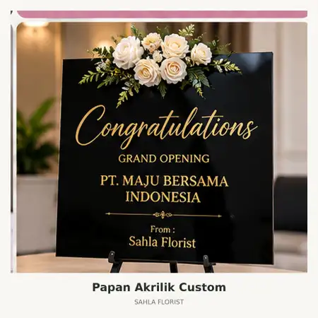 Papan Bunga Akrilik Tenggilis Mejoyo